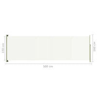 Thumbnail for Seitenmarkise Ausziehbar 160x500 cm Creme