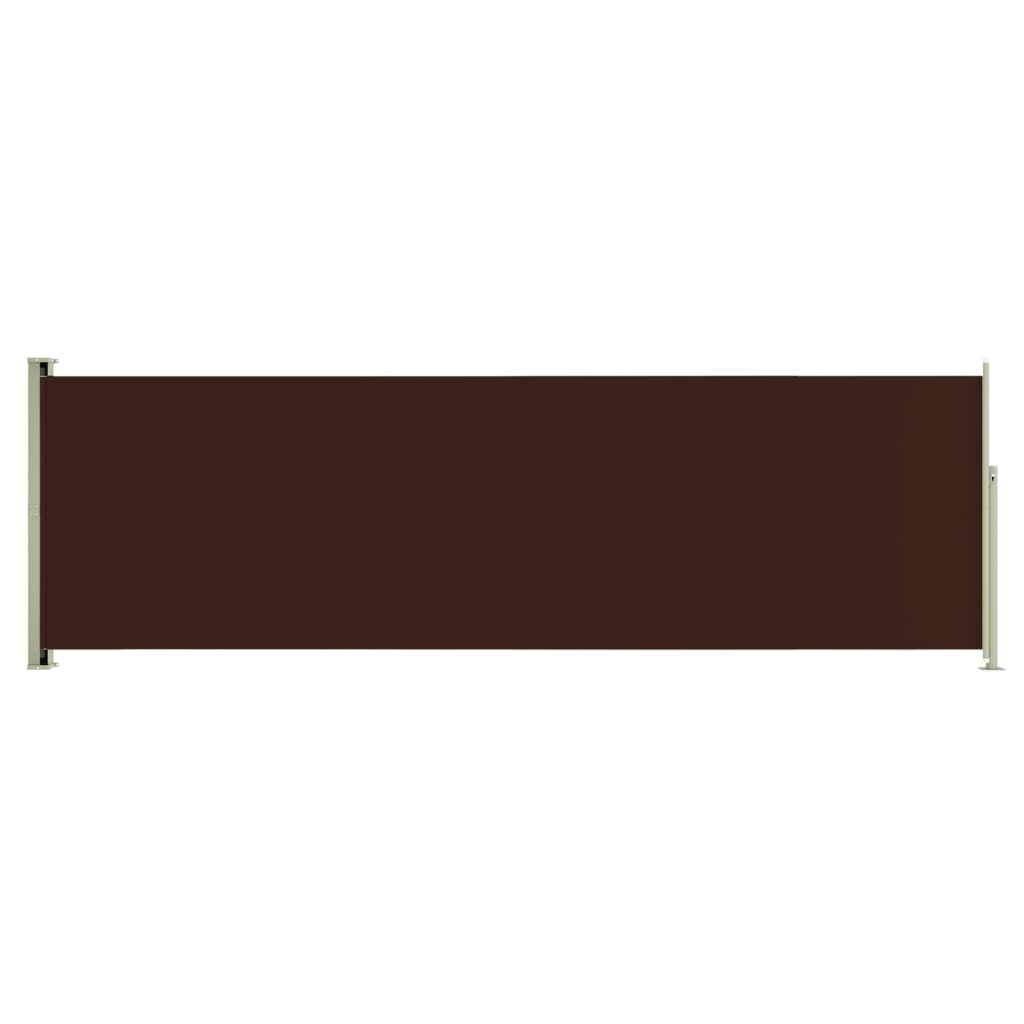 Seitenmarkise Ausziehbar 160x500 cm Braun