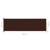 Thumbnail for Seitenmarkise Ausziehbar 160x500 cm Braun