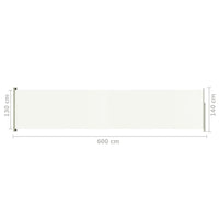 Thumbnail for Seitenmarkise Ausziehbar 140x600 cm Creme