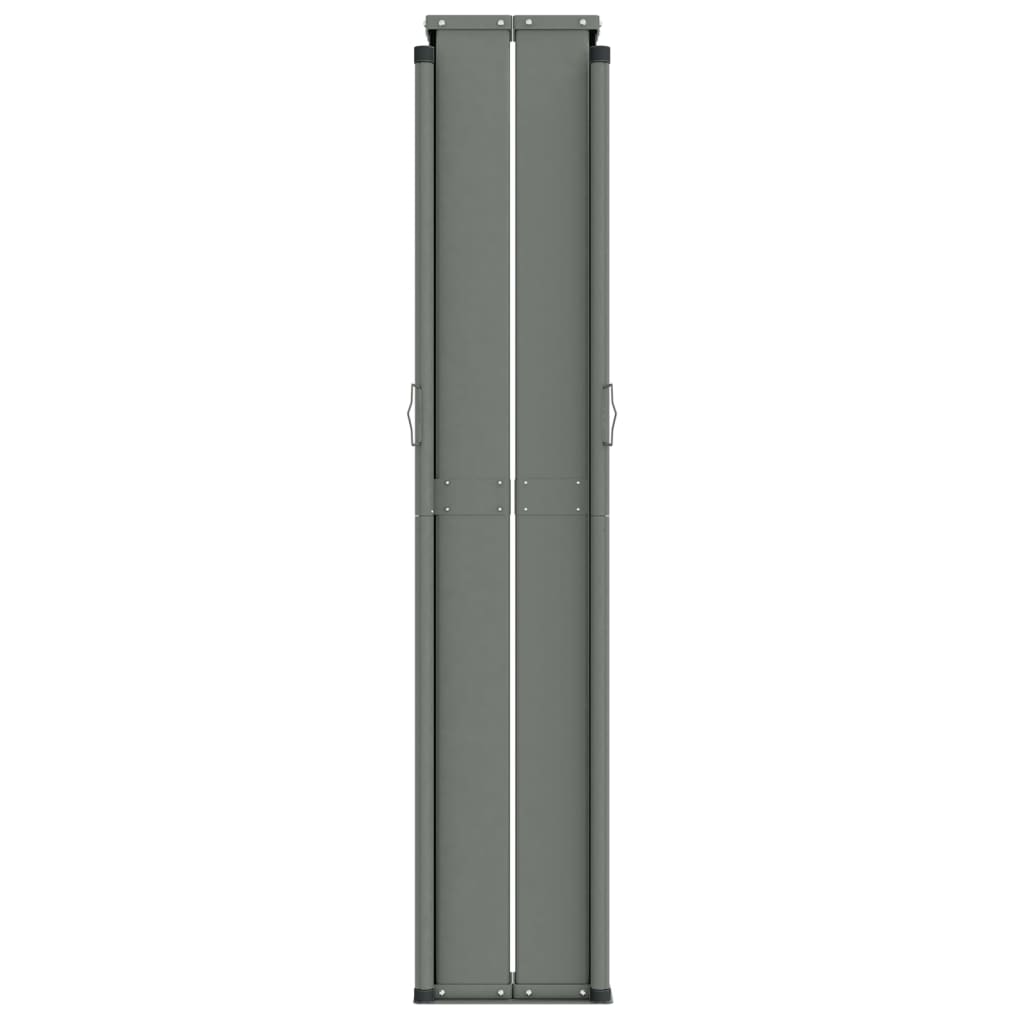 Seitenmarkise Ausziehbar Schwarz 117x600 cm