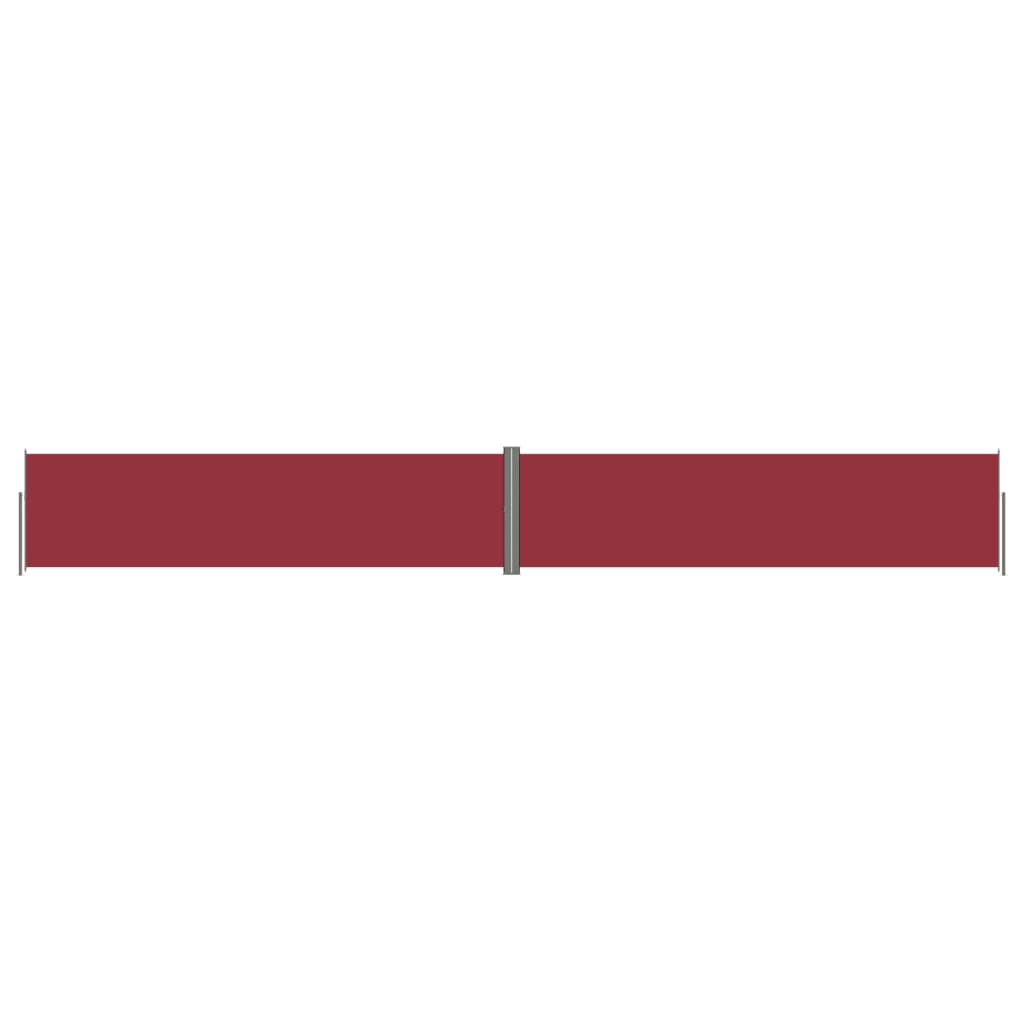 Seitenmarkise Ausziehbar Rot 160x1200 cm