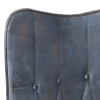 Thumbnail for Ohrensessel Grau Echtleder