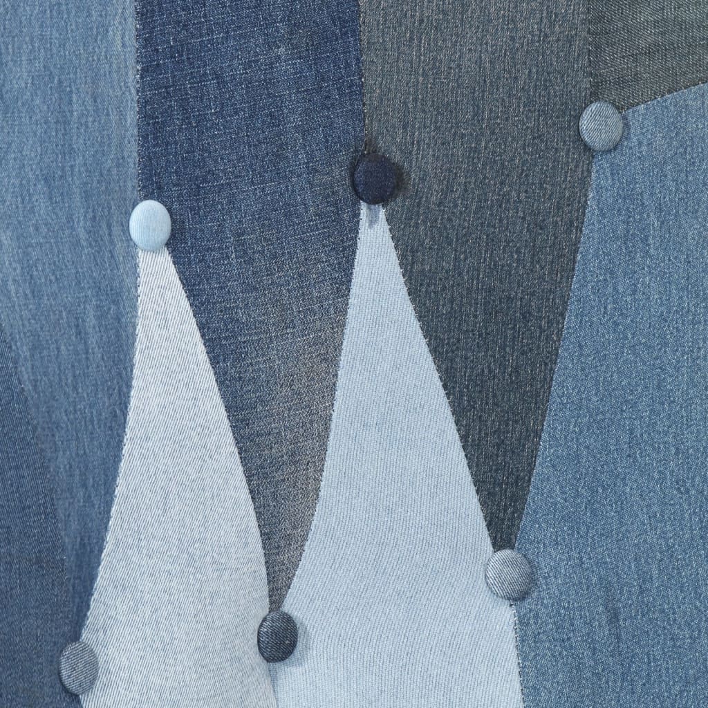 Ohrensessel Patchwork Denim Canvas