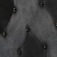 Thumbnail for Ohrensessel Schwarz und Grau Echtleder