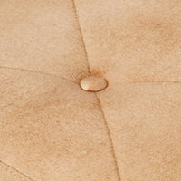 Thumbnail for Ohrensessel mit Hocker Creme Canvas