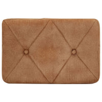 Thumbnail for Ohrensessel mit Hocker Braun Canvas