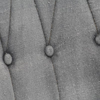 Thumbnail for Ohrensessel mit Hocker Grau Vintage Canvas