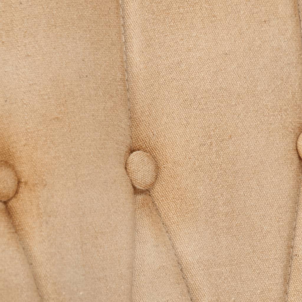 Schaukelstuhl Creme Vintage Canvas