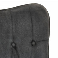 Thumbnail for Schaukelstuhl Schwarz Vintage Canvas