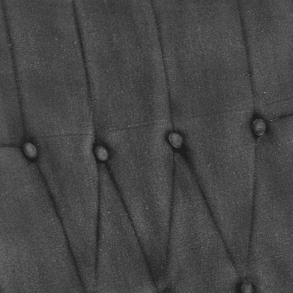 Schaukelstuhl Schwarz Vintage Canvas