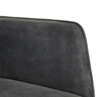 Thumbnail for Schaukelstuhl Schwarz Vintage Canvas
