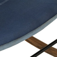 Thumbnail for Schaukelsessel Blau Denim Patchwork Canvas