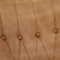 Thumbnail for Schaukelstuhl mit Hocker Braun Vintage Canvas