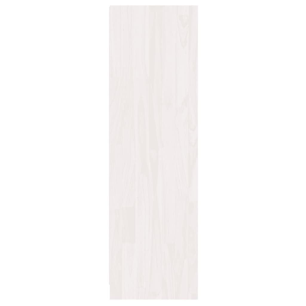 Bücherregal/Raumteiler Weiß 36x33x110 cm Massivholz Kiefer