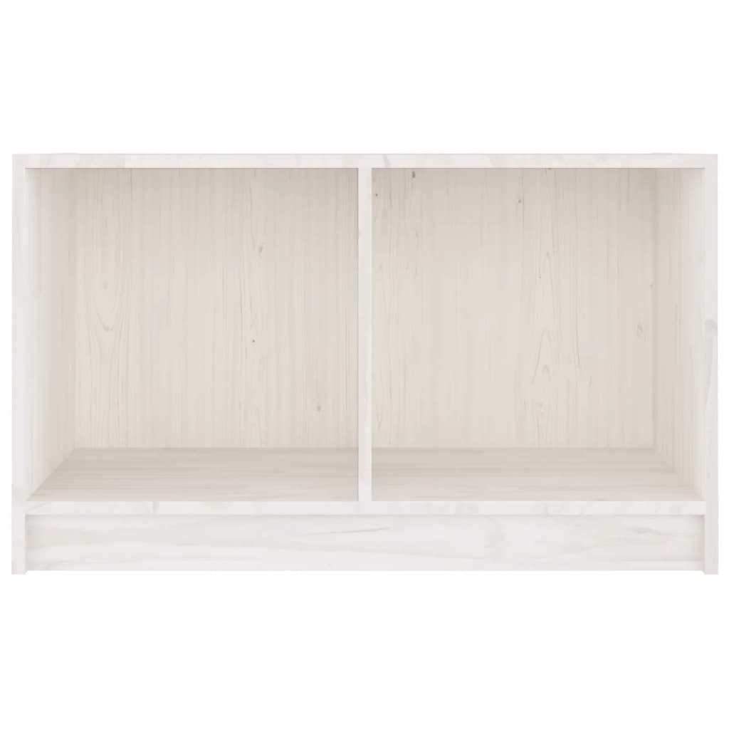 TV-Schrank Weiß 70x33x42 cm Massivholz Kiefer