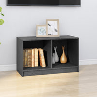 Thumbnail for TV-Schrank Grau 70x33x42 cm Massivholz Kiefer