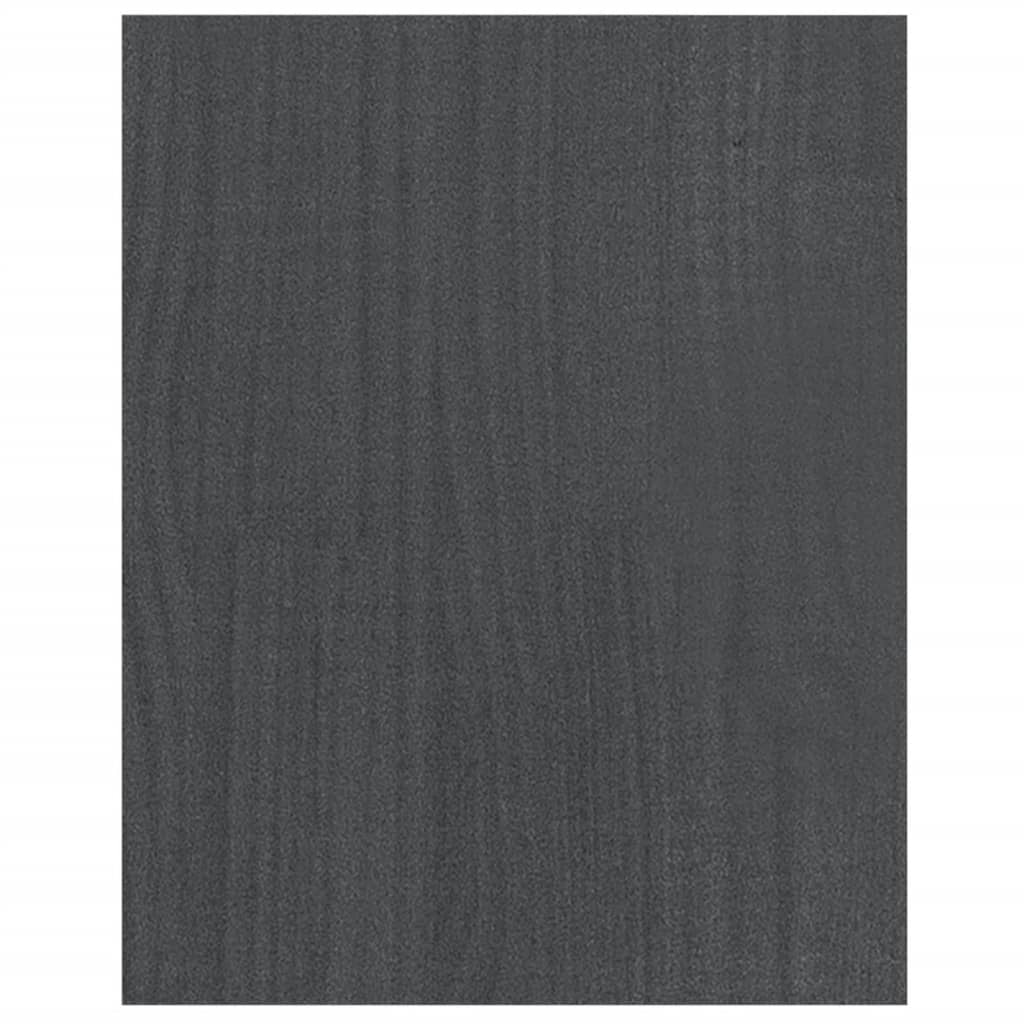 TV-Schrank Grau 70x33x42 cm Massivholz Kiefer