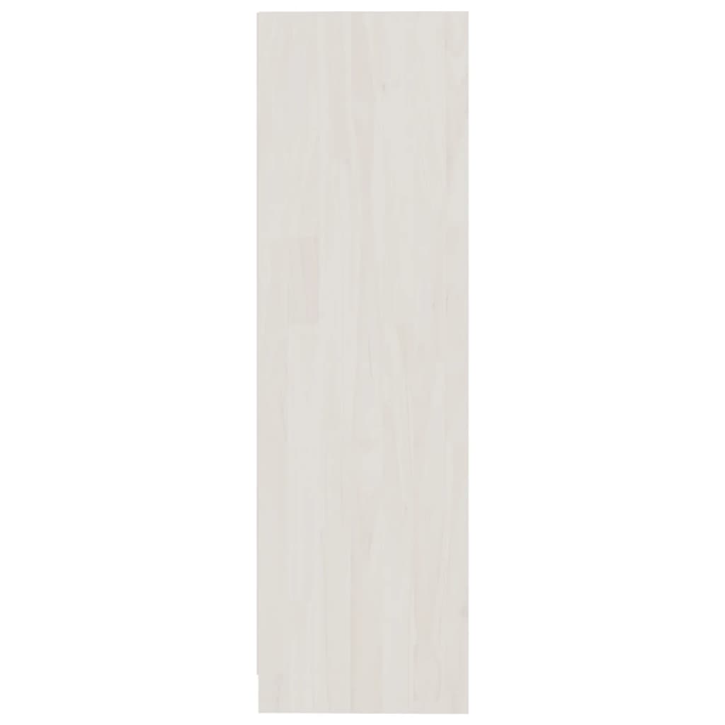 Bücherregal Weiß 70x33x110 cm Massivholz Kiefer