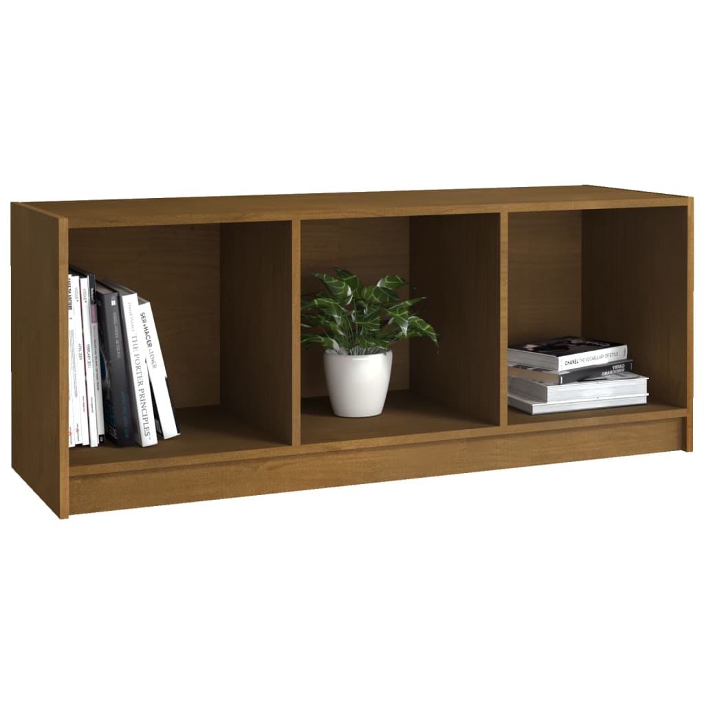 TV-Schrank Honigbraun 104x33x41 cm Massivholz Kiefer