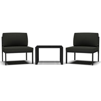 Thumbnail for 3-tlg. Garten-Sofagarnitur mit Kissen Aluminium Anthrazit