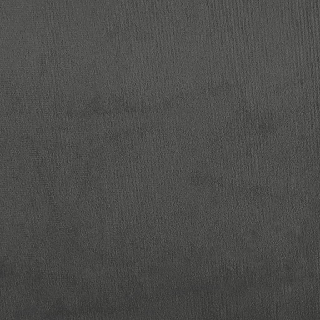 Esszimmerstühle 2 Stk. Drehbar Dunkelgrau Samt