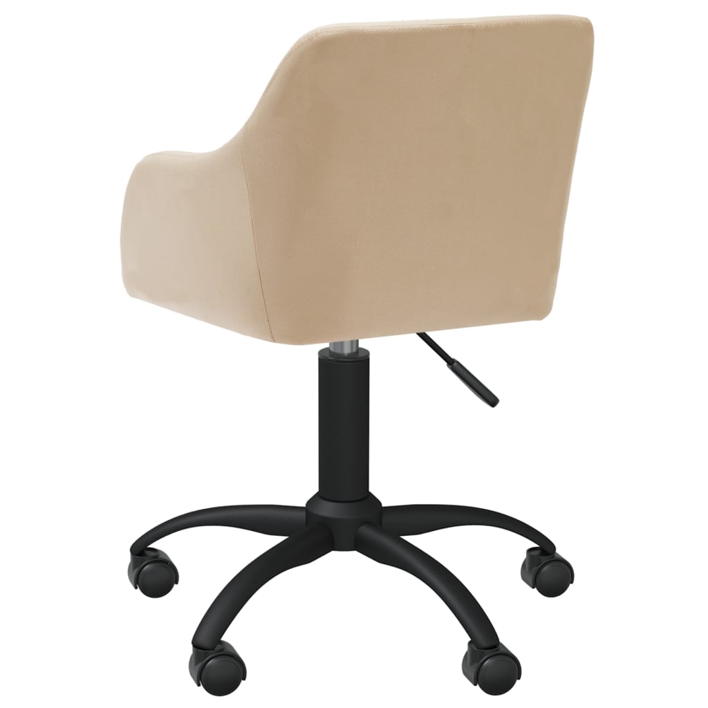 Esszimmerstühle 4 Stk. Drehbar Creme Stoff