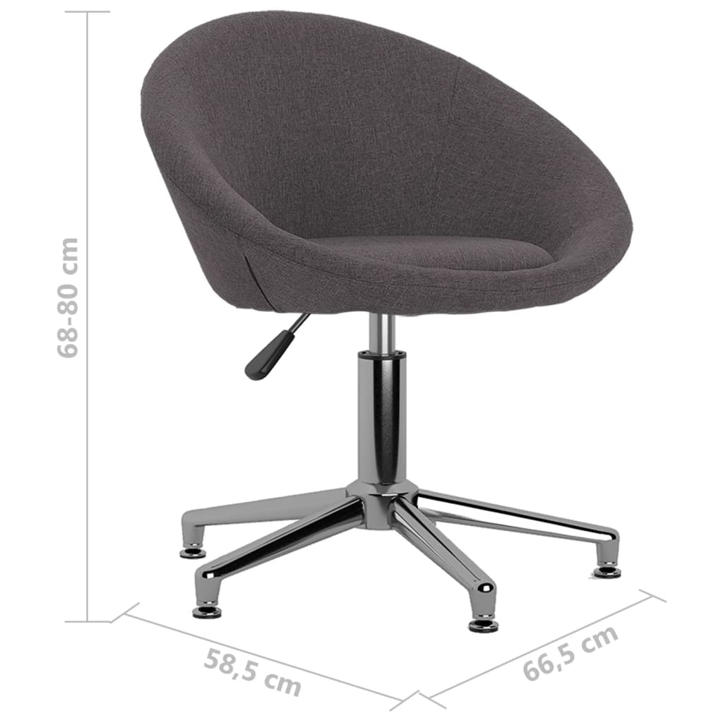 Esszimmerstühle 4 Stk. Drehbar Taupe Stoff