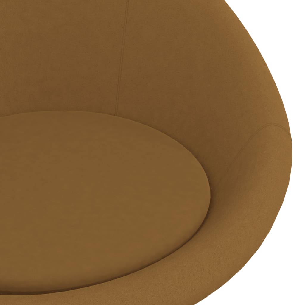 Esszimmerstühle 6 Stk. Braun Samt