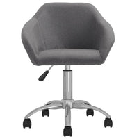 Thumbnail for Esszimmerstühle 4 Stk. Drehbar Hellgrau Stoff