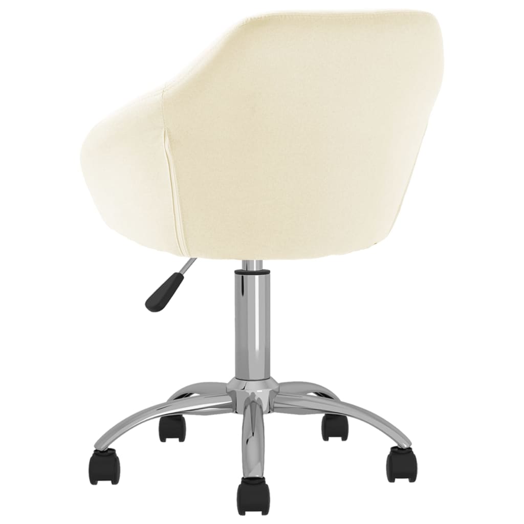 Esszimmerstühle 4 Stk. Drehbar Creme Stoff