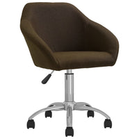 Thumbnail for Esszimmerstühle 4 Stk. Drehbar Dunkelbraun Stoff