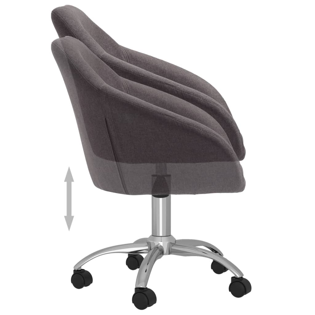 Esszimmerstühle 4 Stk. Drehbar Taupe Stoff
