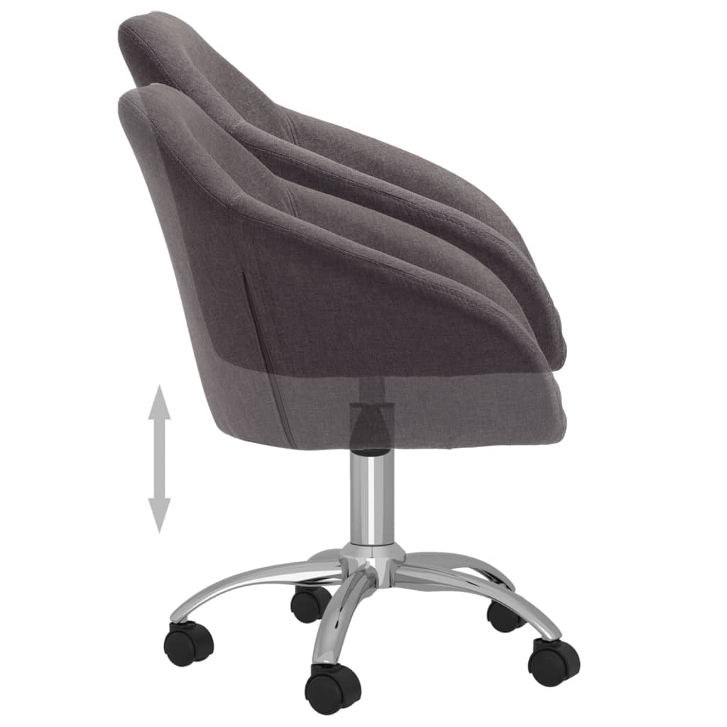 Esszimmerstühle 4 Stk. Drehbar Taupe Stoff