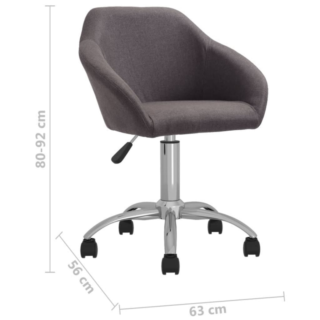 Esszimmerstühle 4 Stk. Drehbar Taupe Stoff