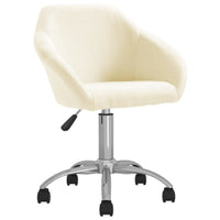 Thumbnail for Esszimmerstühle 6 Stk. Drehbar Creme Stoff