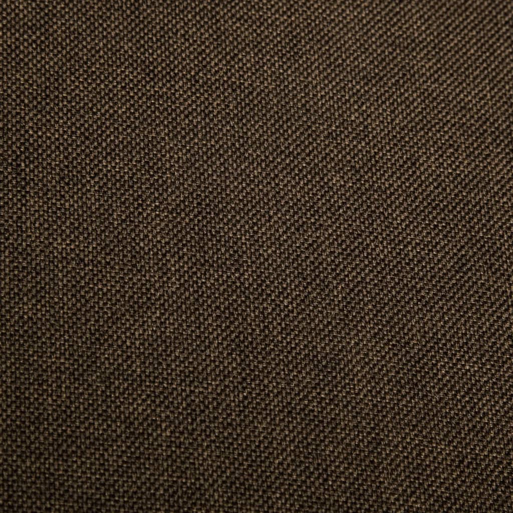 Esszimmerstühle 6 Stk. Drehbar Dunkelbraun Stoff