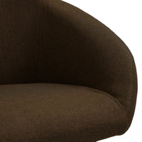 Thumbnail for Esszimmerstühle 6 Stk. Drehbar Dunkelbraun Stoff