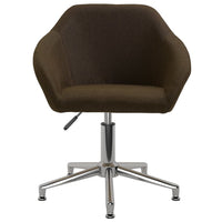 Thumbnail for Esszimmerstühle 4 Stk. Drehbar Dunkelbraun Stoff