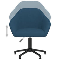 Thumbnail for Bürostuhl Drehbar Blau Samt