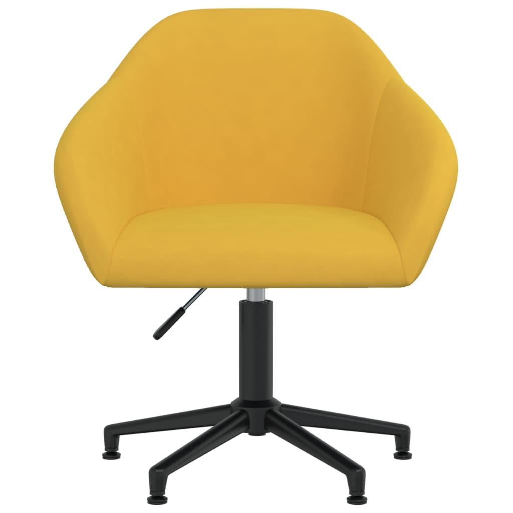 Bürostuhl Drehbar Gelb Samt