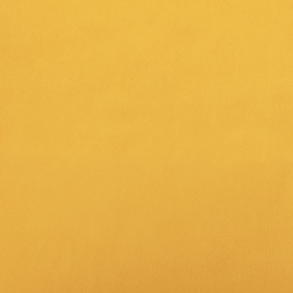 Esszimmerstühle 6 Stk. Drehbar Gelb Samt