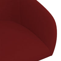 Thumbnail for Bürostuhl Drehbar Weinrot Samt