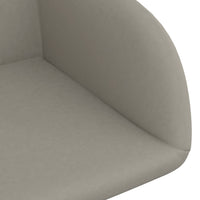 Thumbnail for Esszimmerstühle 4 Stk. Drehbar Hellgrau Samt