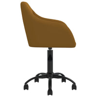 Thumbnail for Esszimmerstühle 6 Stk. Drehbar Braun Samt