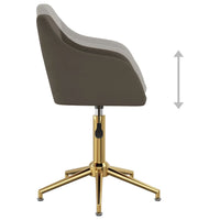 Thumbnail for Esszimmerstühle 4 Stk. Drehbar Dunkelgrau Samt