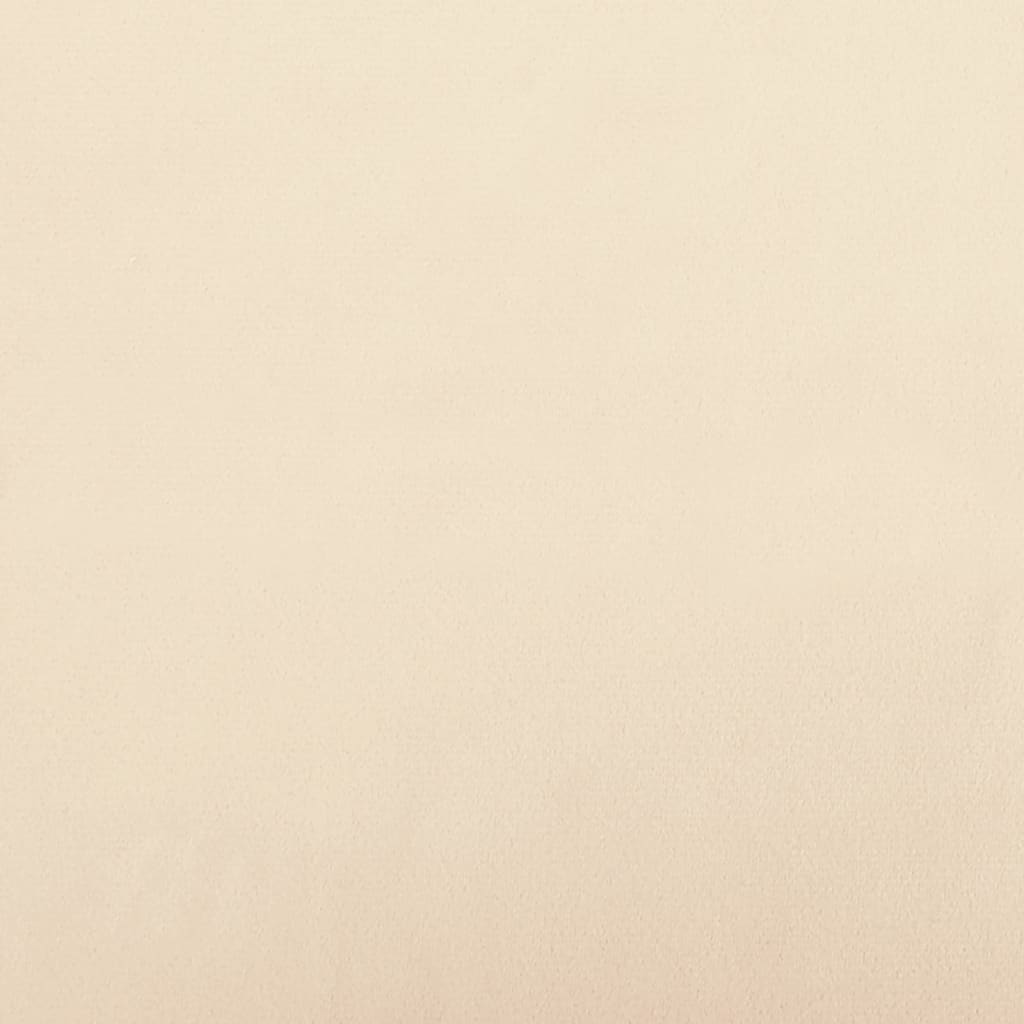 Esszimmerstühle 6 Stk. Drehbar Creme Samt