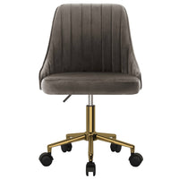 Thumbnail for Esszimmerstühle 4 Stk. Drehbar Dunkelgrau Samt