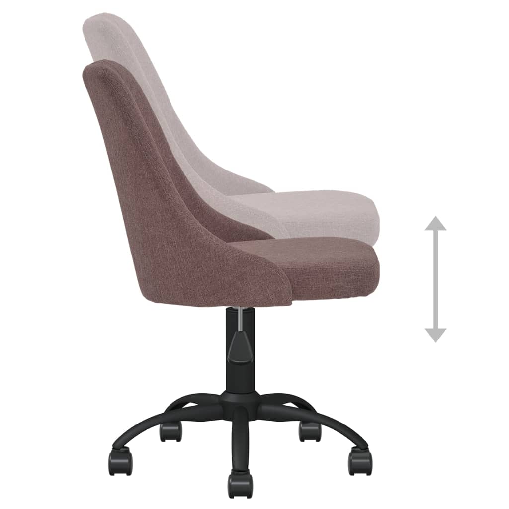 Esszimmerstühle 4 Stk. Drehbar Braun Stoff