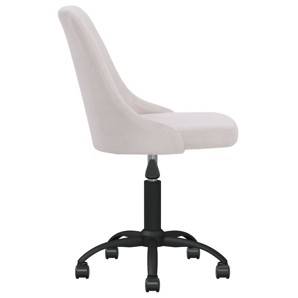 Esszimmerstühle 6 Stk. Drehbar Creme Stoff